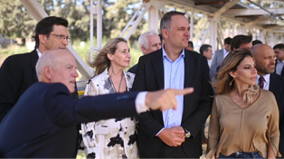 Karina Milei y Romina Diez en la inauguración de la nueva planta de Dreyfus en Santa Fe