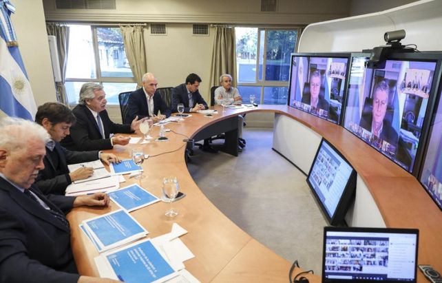 Videoconferencia. El presidente