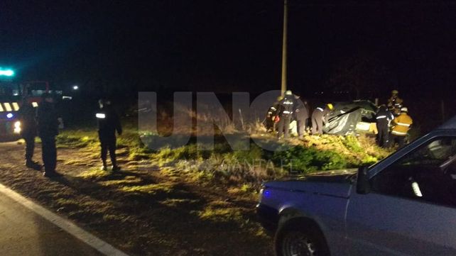 Dos muertos y un herido fue el saldo de un violento accidente