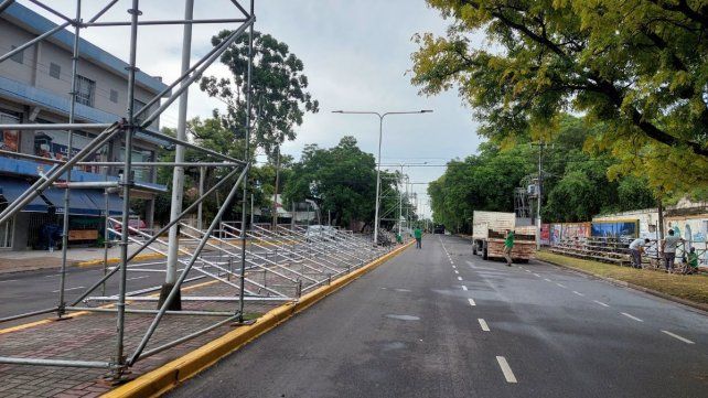 Comenzó el armado del corsódromo para los Carnavales 2026 en Paraná
