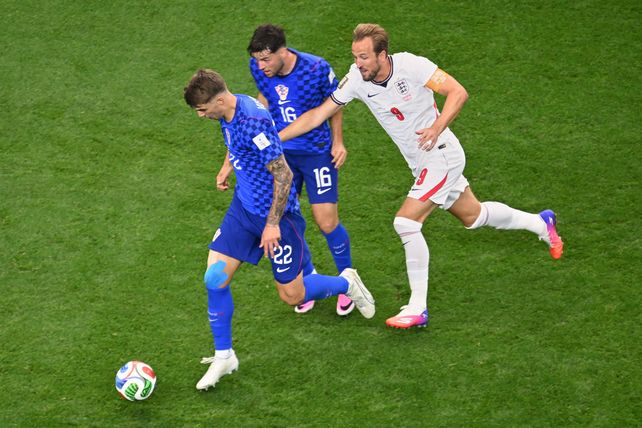 Kane anotó dos goles y fue el arma ofensiva más peligrosa de Inglaterra.