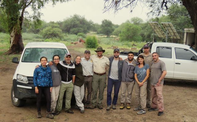 El equipo de investigadores que descubrió el nuevo animal en las sierras del oeste cordobés. El equipo de investigadores que descubrió el nuevo animal en las sierras del oeste cordobés.