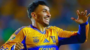 Ängel Correa festeja el golazo que le marcó a Puebla en México.&nbsp;