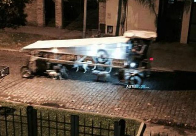 Inventan un extrañísimo móvil para pasear perros sin caminar