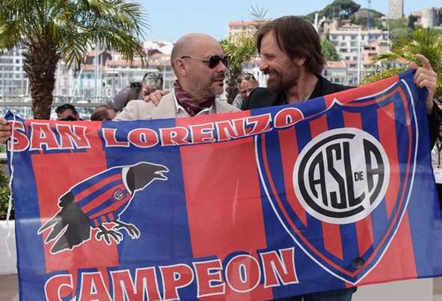 Viggo Mortensen llevó su locura por San Lorenzo a la alfombra roja de Cannes