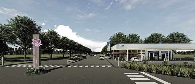 Así será la YPF que se proyecta para Ybarlucea. 