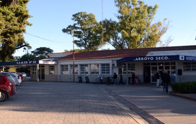 El hospital de Arroyo Seco donde fue internada la mujer.