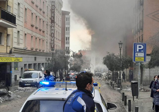 Una fuerte explosión causó conmoción en el centro de la capital española de Madrid.&nbsp;