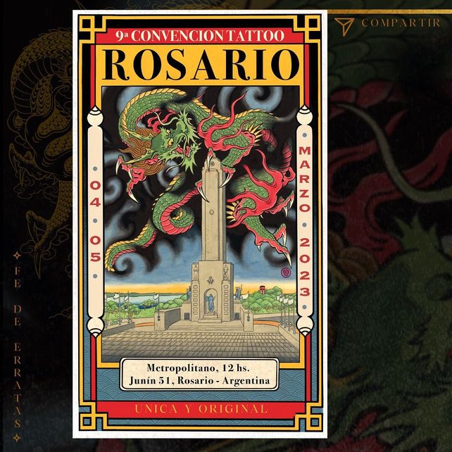 Rosario tendrá su novena convención internacional de tatuajes este fin de semana