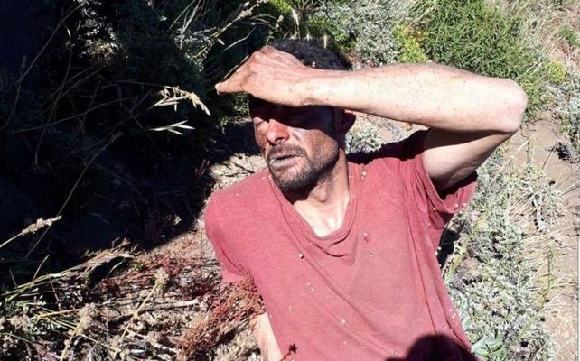 Encontrado. Foto tomada por alguno de los agentes que participó del operativo a unos 20 kilómetros de la ciudad turística.