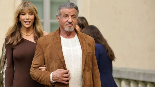 Sylvester Stallone junto a su esposa Jennifer.