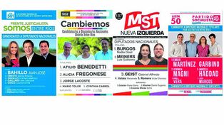 A votar. Serán cuatro las boletas en el cuarto oscuro, por lo que se reducirá la oferta electoral, a diferencia de las 15 listas de las PASO