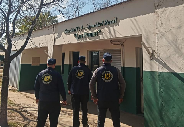 La sede de la Guardia Rural Los Pumas donde se realizó el procedimiento.&nbsp;