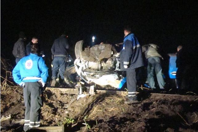 Volcó un patrullero y dos policías resultaron heridos