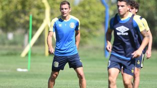 Marco Ruben entrenó a la par del plantel y se espera que sea de la partida en el encuentro con Barracas Central.