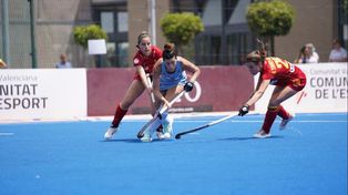 Las Leonas en acción ante España. Gran triunfo por la mínima para dominar en el hockey mundial.