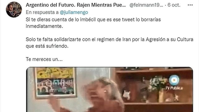 La crítica de Julia Mengolini a Juana Viale: No podés ser tan tilinga