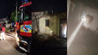 Incendio en una vivienda de Paraná fue controlado por bomberos