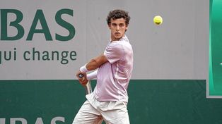 Juan Cerúndolo tuvo un paso fugar por el Challenger de Barletta, Italia.&nbsp;