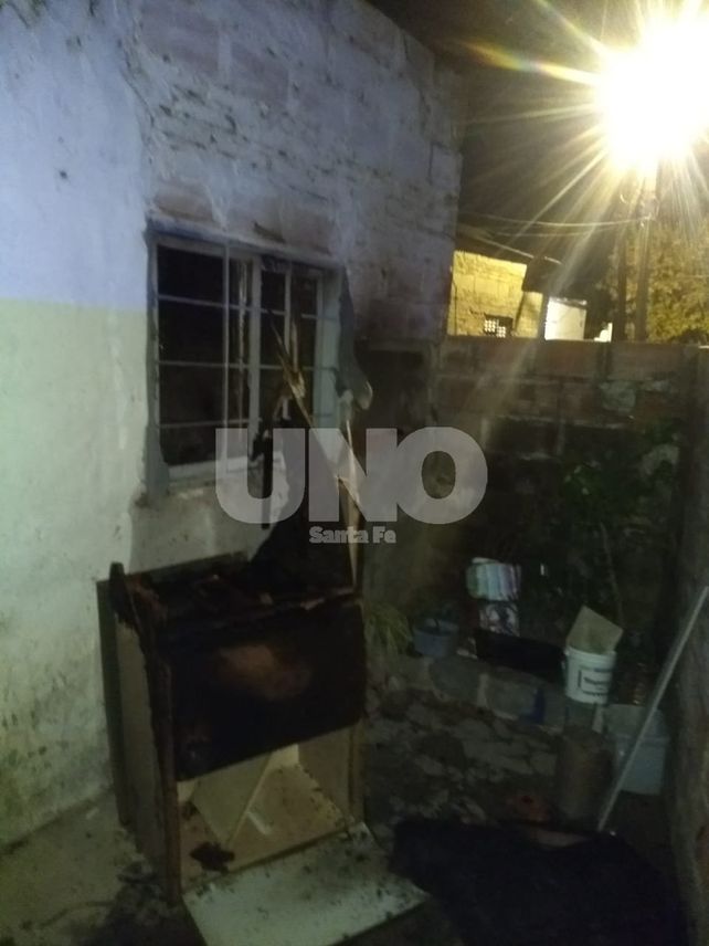 Incendio intencional de una casa en B° San Lorenzo