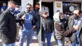 Se vivieron momentos de tensión frente a la sede de UTA