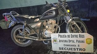 Robó una moto