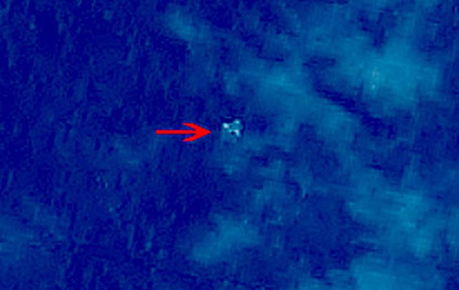 Las imágenes satelitales de lo que podrían ser restos del avión MH370.