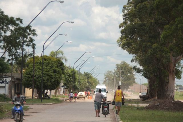 Las obras en calle French.