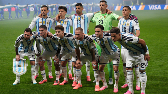 Los titulares de la selección argentina que enfrentan a Egipto.