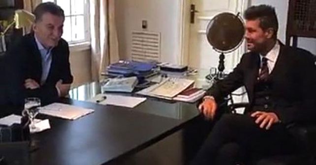 Macri recibió a Tinelli en la residencia de Olivos y ya almuerzan para aflojar tensiones