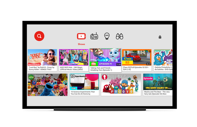 La aplicación YouTube Kids está ahora disponible en más pantallas