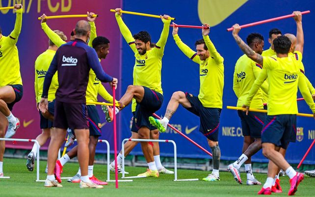 Lionel Messi volvi&oacute; a entrenar con normalidad en Barcelona.&nbsp;