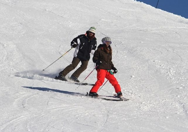 Disfrutó de la nieve