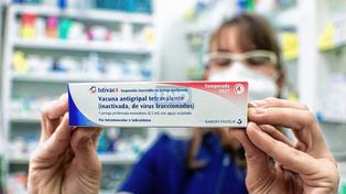 Vacuna antigripal: su precio oscila entre los 2.200 y los 2.500 pesos.