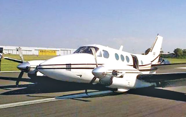Antecedente. El avión siniestrado anoche ya había sufrido un percance hace unos meses en San Fernando.