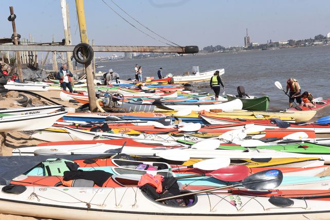 El parque de kayaks en Rosario se ha incrementado considerablemente en los últimos años.