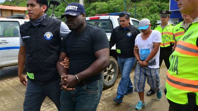 Los sospechosos del crimen el día de la detención.