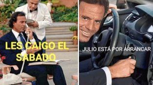 Los memes de Julio Iglesias inundan las redes en el 7º mes del año