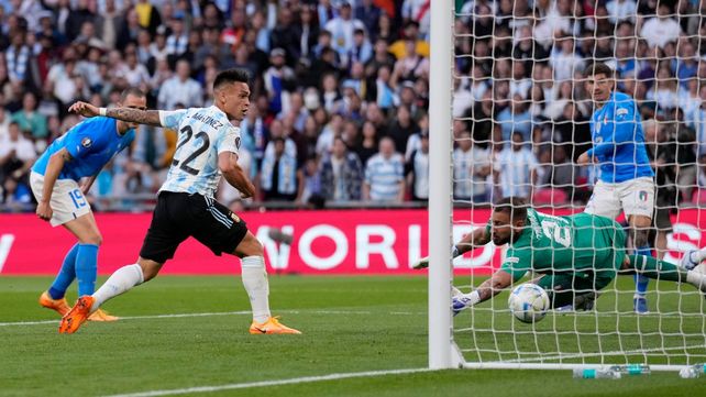 La culminación de la genialidad de Messi. El pase a la red de Lautaro Martínez.