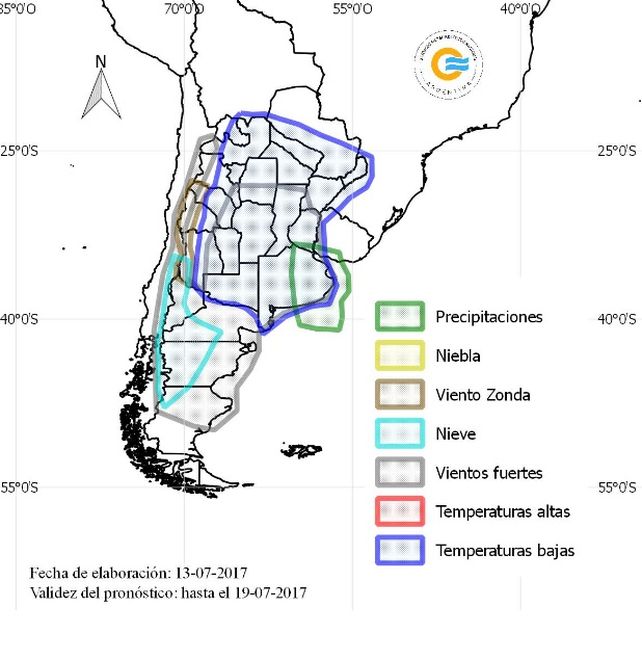 Chau calorcito: Santa Fe en zona de fuertes vientos y bajas temperaturas