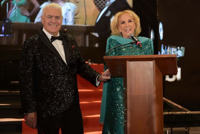 Carlos Bermejo y Mirtha Legrand.