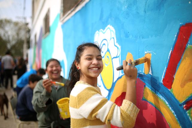 Acción colectiva. De esa manera se encargó la intervención de barrio Santa Rosa de Lima.&nbsp;