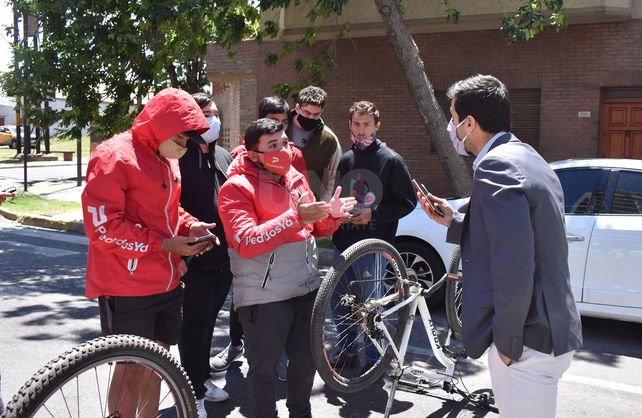 Protesta de cadetes de app