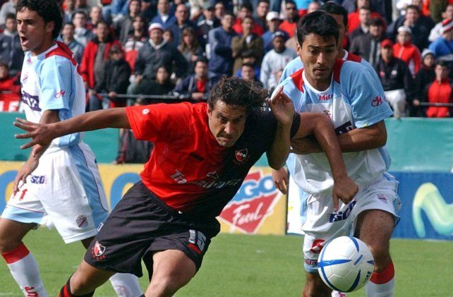 Juan Esnáider en Newells en 2005.