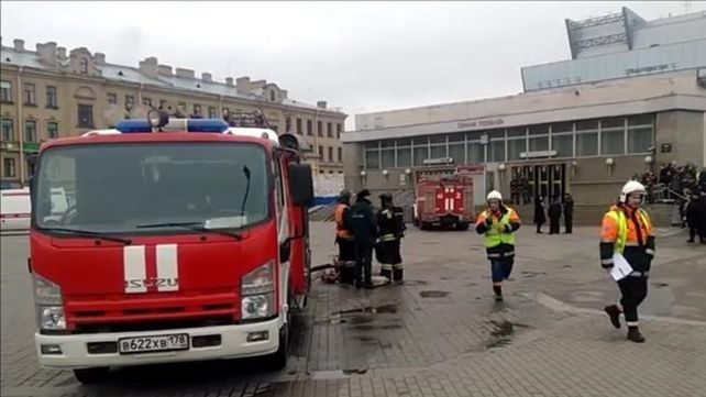 Imágenes de la explosión en el metro de San Petersburgo