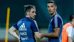 Beccacece y Scaloni integraron el cuerpo técnico de la selección argentina de Sampaoli entre 2017 y 2018.