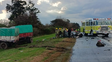 Murieron dos personas en un siniestro vial en la autopista Rosario-Santa Fe