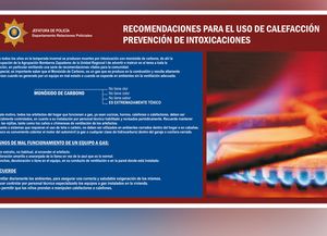 Brindan recomendaciones para evitar intoxicaciones con monóxido de carbono