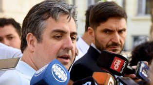 Pablo Cococcioni, ministro de Seguridad junto al gobernador Maximiliano Pullaro