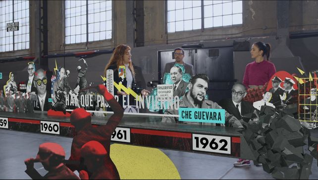 La línea de tiempo incluye los gobiernos nacionales de1955